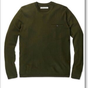 Outerknown 100% Merino Wool Palisades Pocket Crew Sweater - Size XL